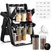 Spice Rack Organizer With 18 Spice Jars