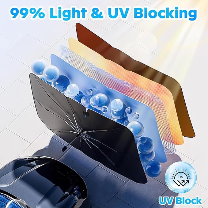 Car Windshield Sunshade Foldable Front Window Cover