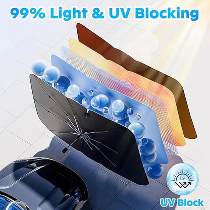 Car Windshield Sunshade Foldable Front Window Cover