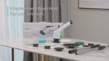 Electric Spin Scrubber With 7 Replaceable Brush Head