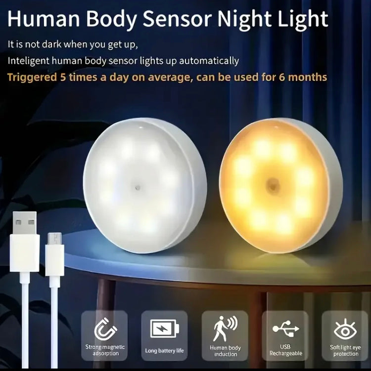 ‎USB Rechargeable LED Motion Sensor Wall Light