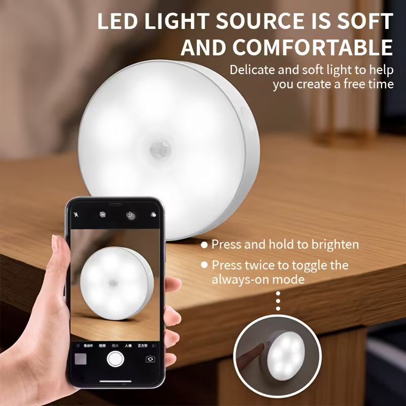 ‎USB Rechargeable LED Motion Sensor Wall Light
